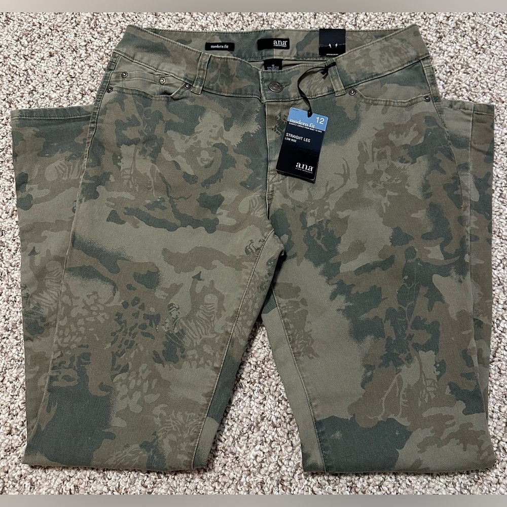ANA Camouflage Straight Leg Pants